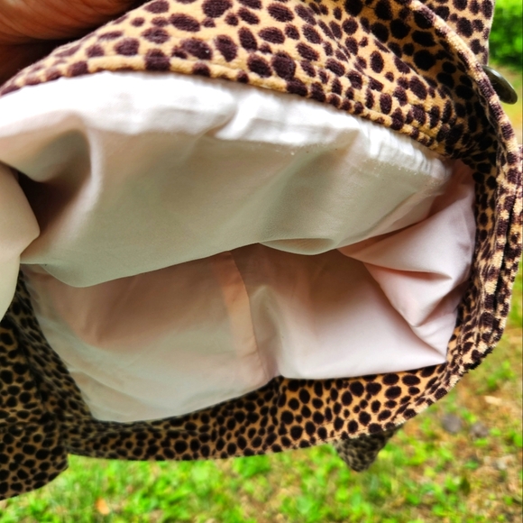 RARE 1990s Saks Fifth Avenue Real Clothes Label Velvety Animal Print Jacket-sz 8 - Picture 9 of 9